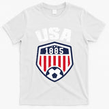 USA Soccer 1885 American Soccer USA Jersey Fan T-Shirt