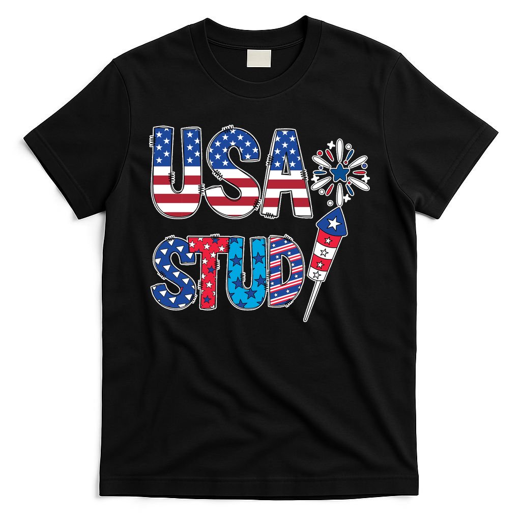 USA Stud 4th Of July Firework Cute T-Shirt