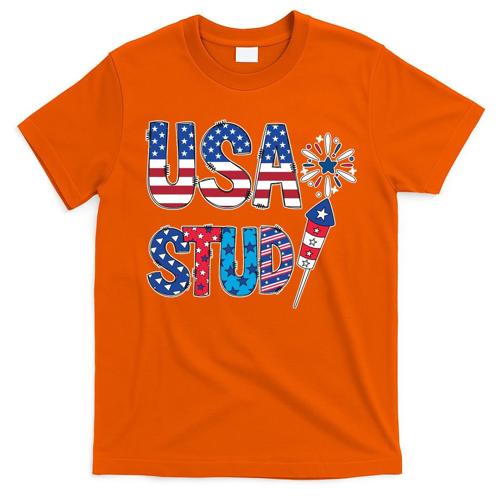 USA Stud 4th Of July Firework Cute T-Shirt