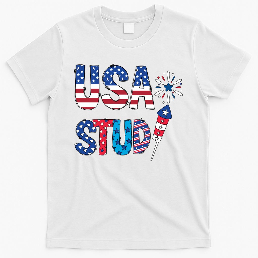 USA Stud 4th Of July Firework Cute T-Shirt