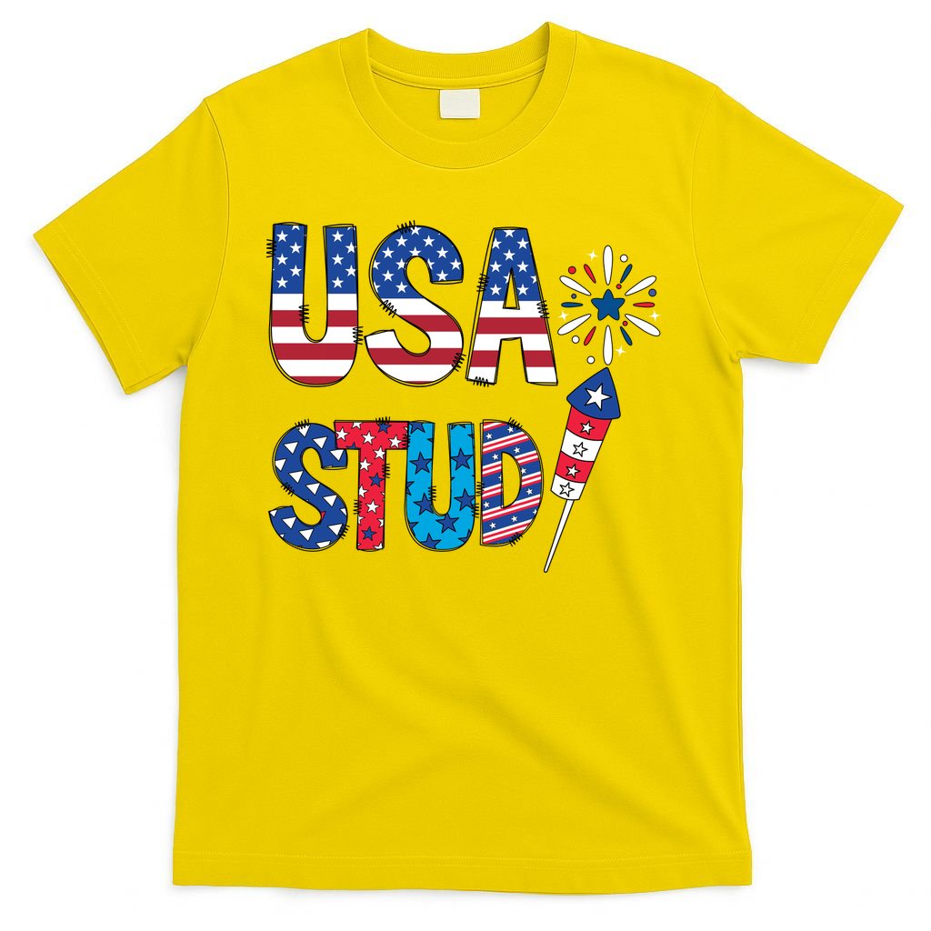 USA Stud 4th Of July Firework Cute T-Shirt