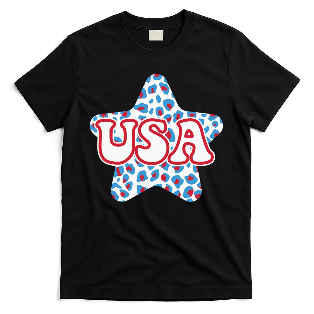 USA Star 4th Of July Festive Holiday T-Shirt