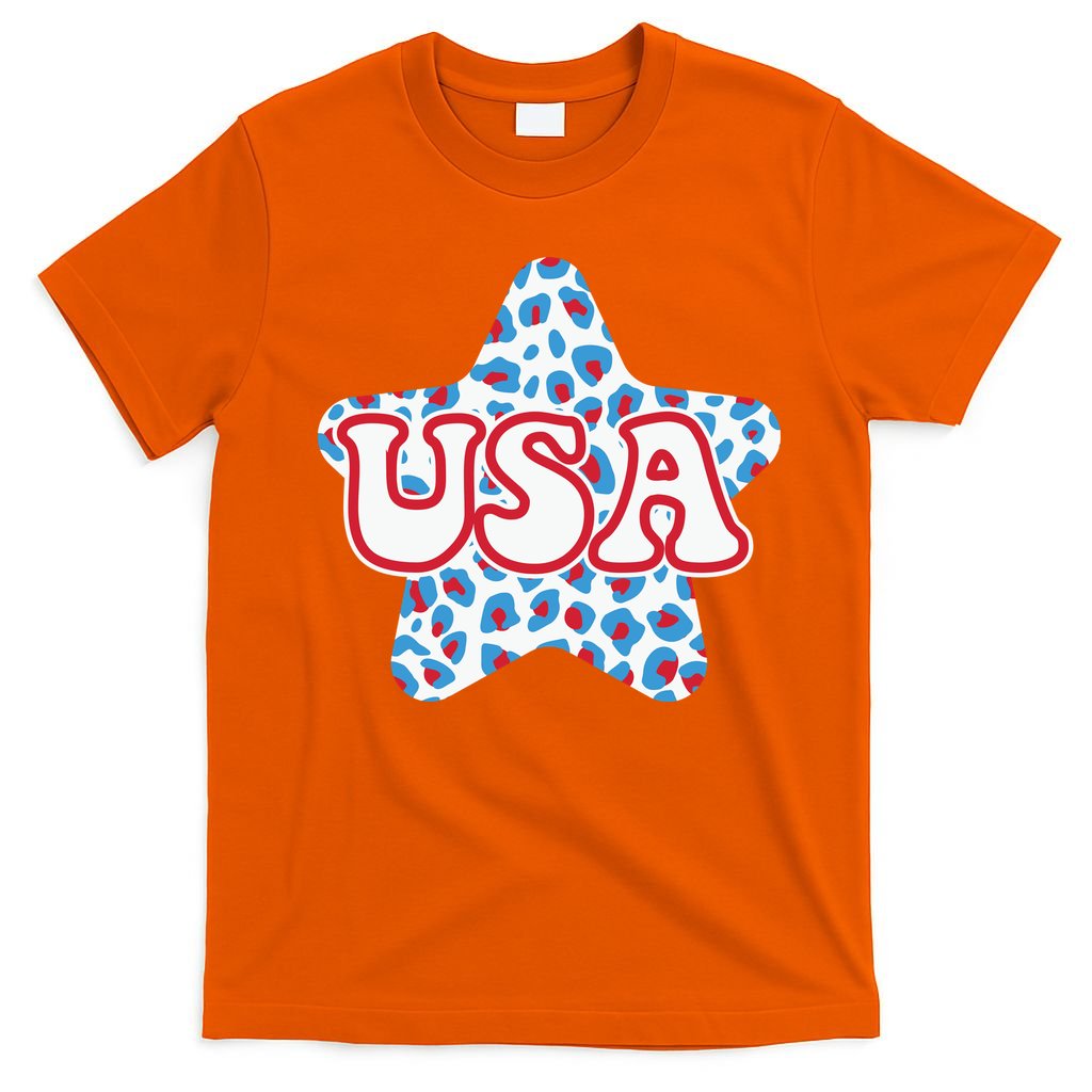 USA Star 4th Of July Festive Holiday T-Shirt