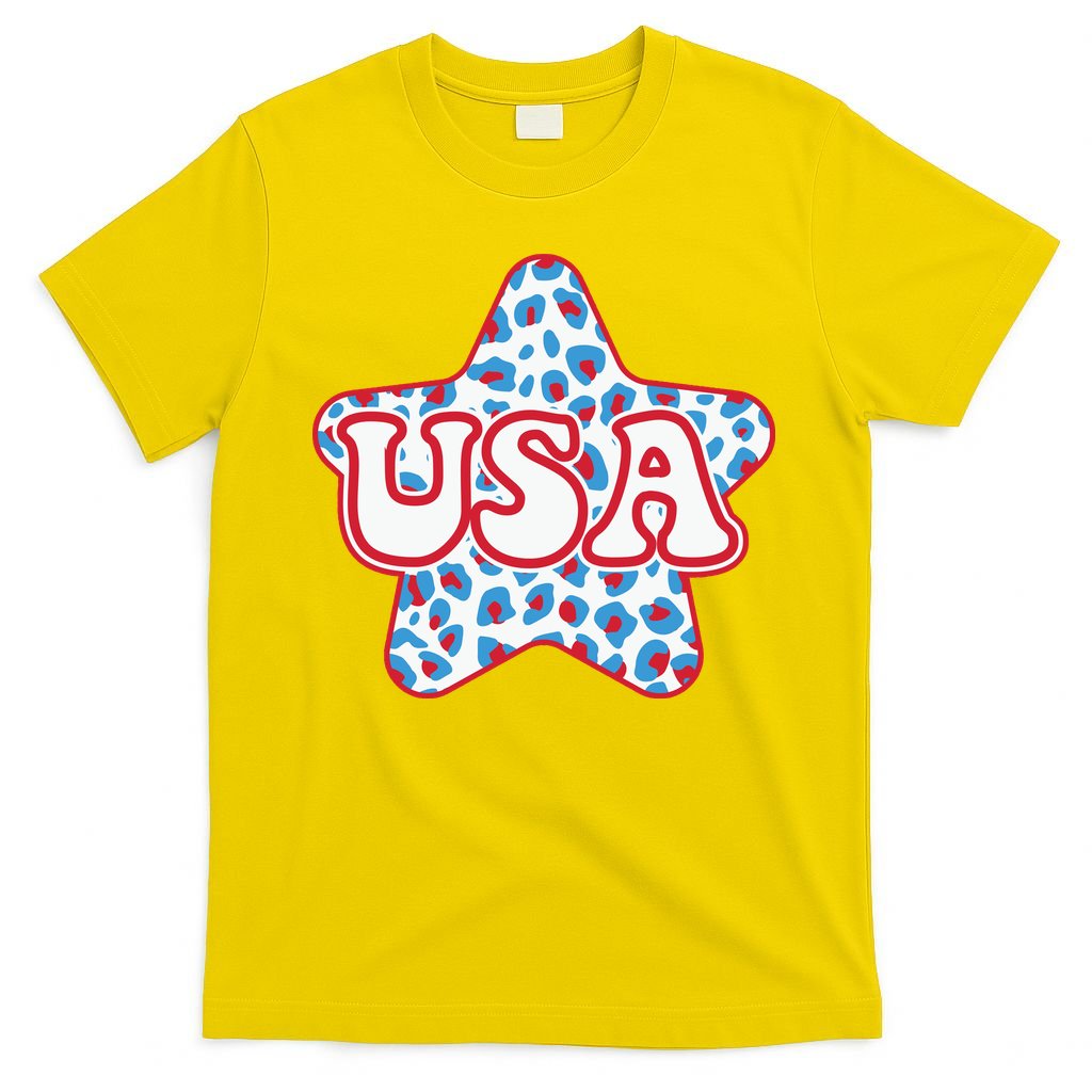 USA Star 4th Of July Festive Holiday T-Shirt