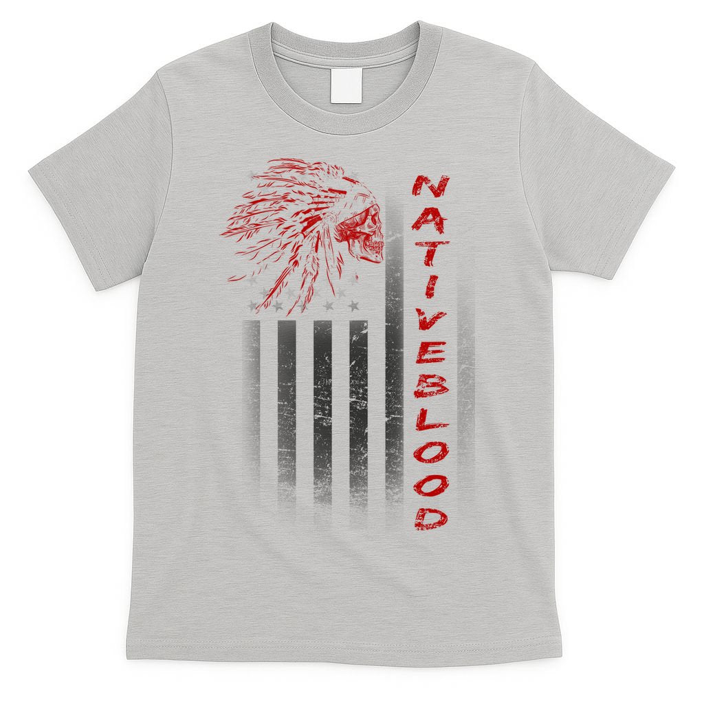 USA American Flag Native Blood T-Shirt