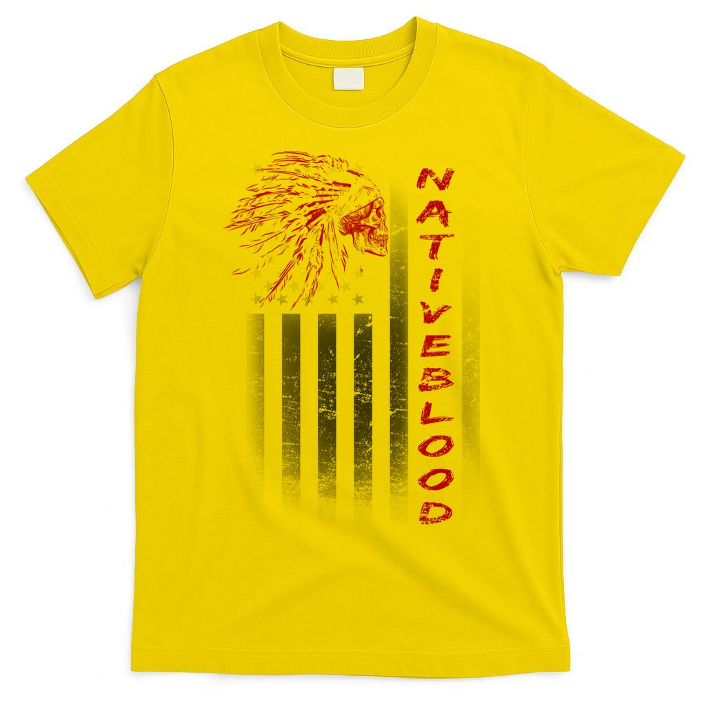 USA American Flag Native Blood T-Shirt