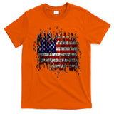 USA American Ripped Torn Flag T-Shirt
