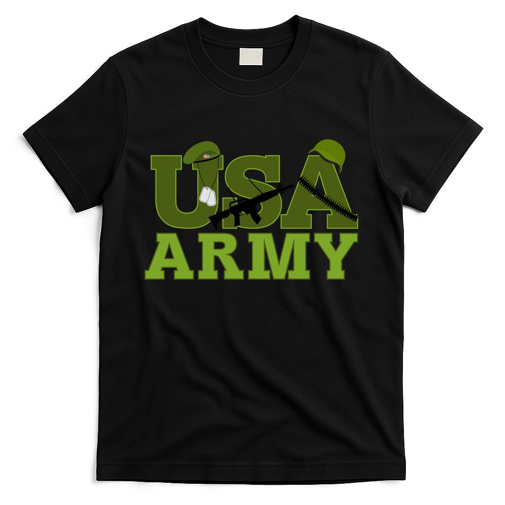 USA Army Camo Logo T-Shirt