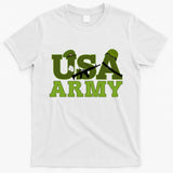 USA Army Camo Logo T-Shirt