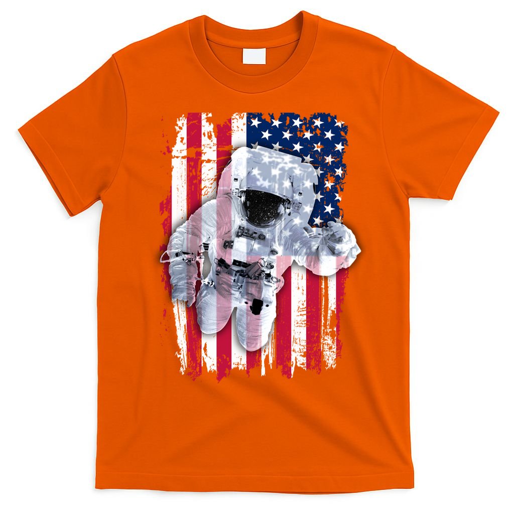 USA Astronaut American Space Flag T-Shirt