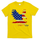 USA Bald Eagle Flag Drip 4th of July T-Shirt