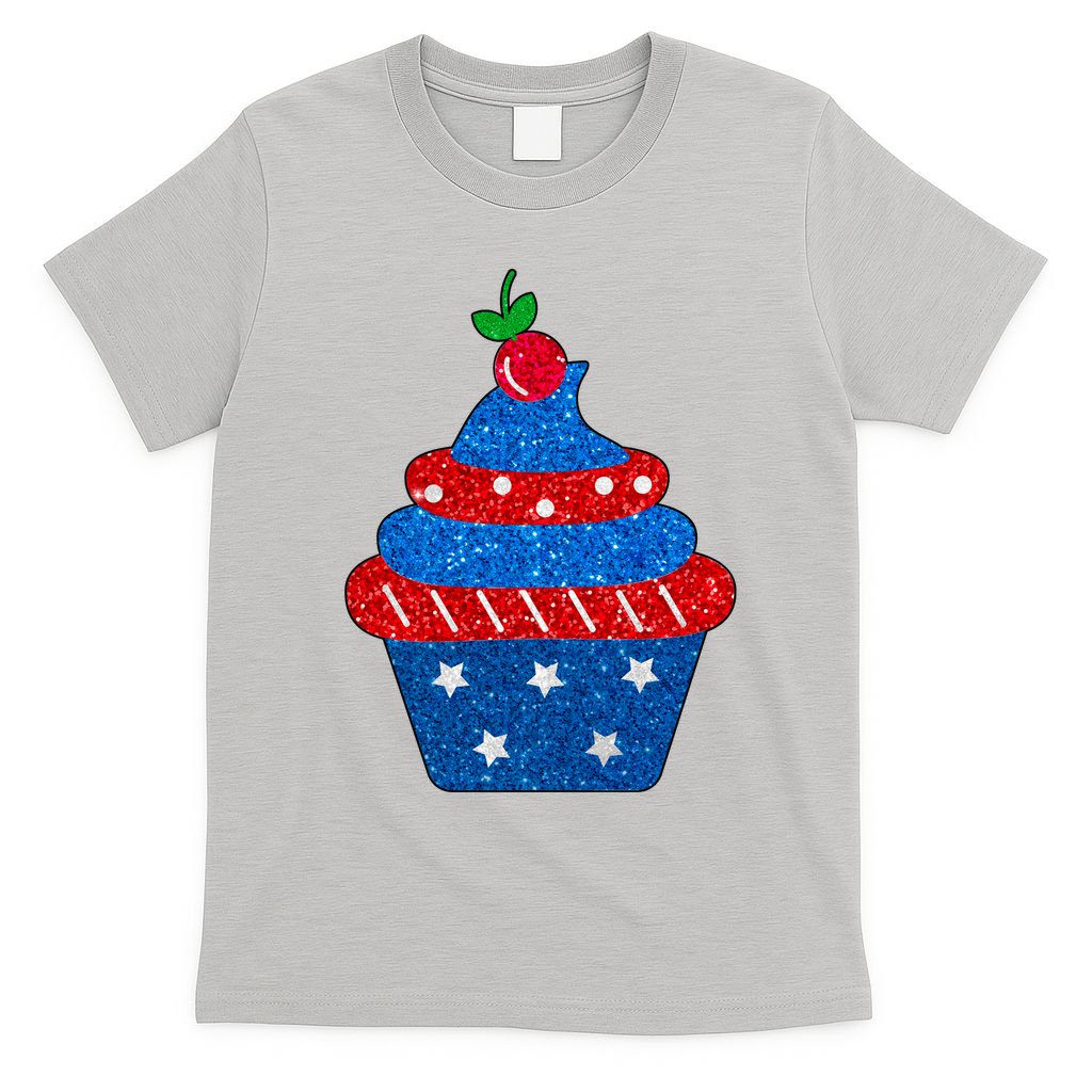 USA Cupcake Cherry On Top T-Shirt