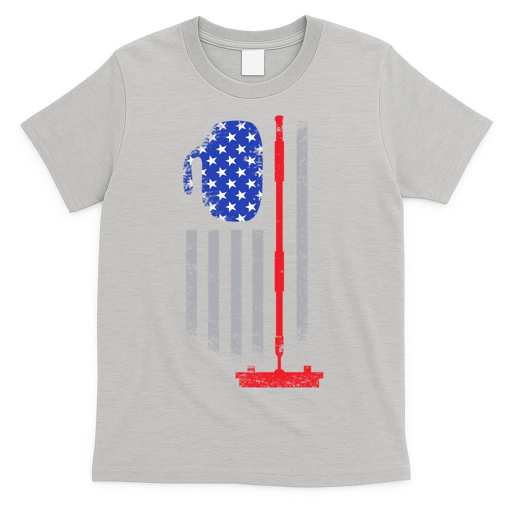 USA Curling Flag T-Shirt