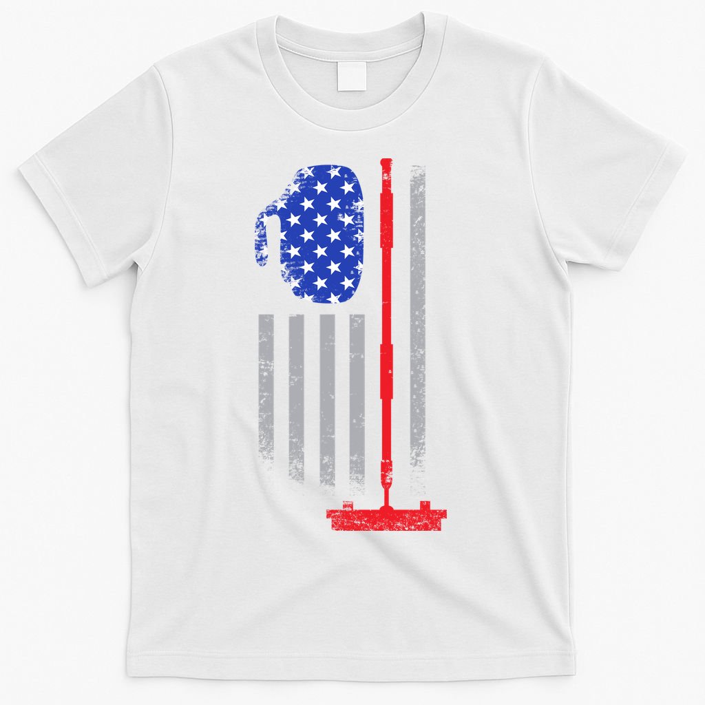 USA Curling Flag T-Shirt