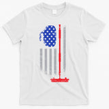 USA Curling Flag T-Shirt