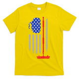 USA Curling Flag T-Shirt