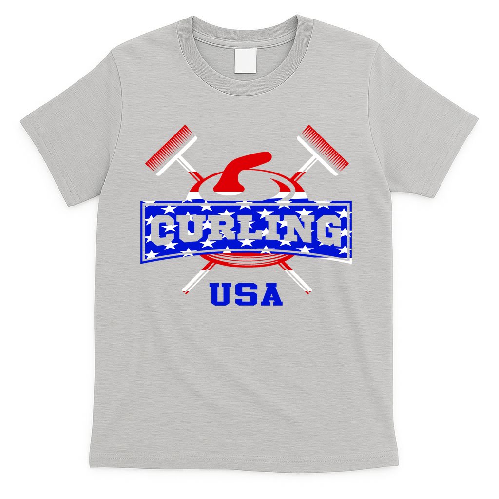 USA Curling Team Champs Winter Sports Games T-Shirt