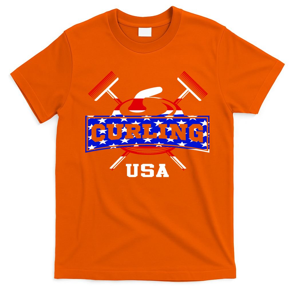 USA Curling Team Champs Winter Sports Games T-Shirt