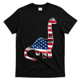 USA Dinosaur American Flag T-Shirt