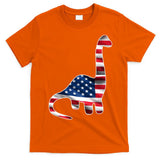 USA Dinosaur American Flag T-Shirt