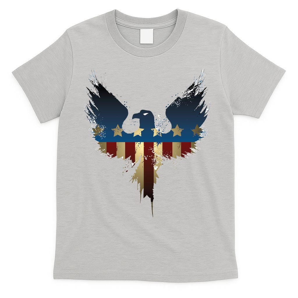 USA Eagle American Flag Grunge T-Shirt