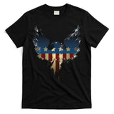 USA Eagle American Flag Grunge T-Shirt