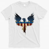 USA Eagle American Flag Grunge T-Shirt