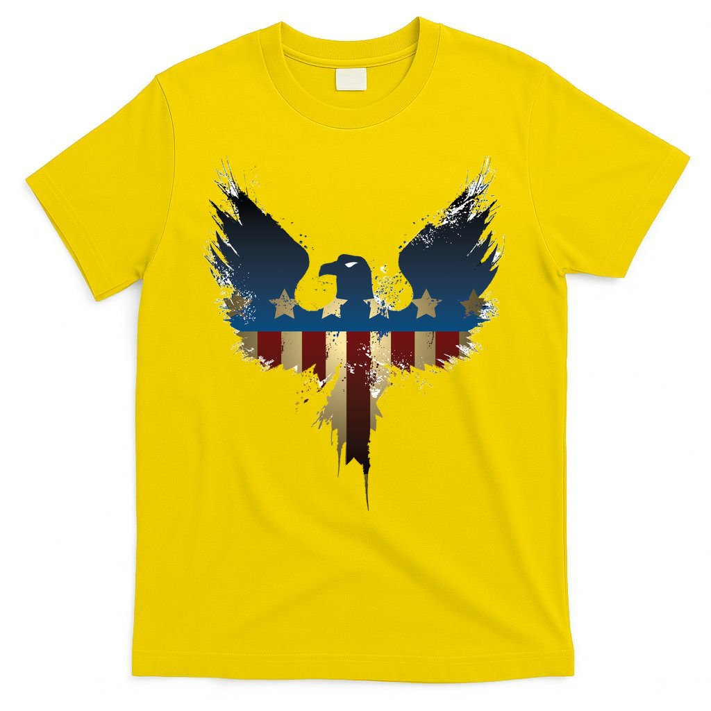 USA Eagle American Flag Grunge T-Shirt
