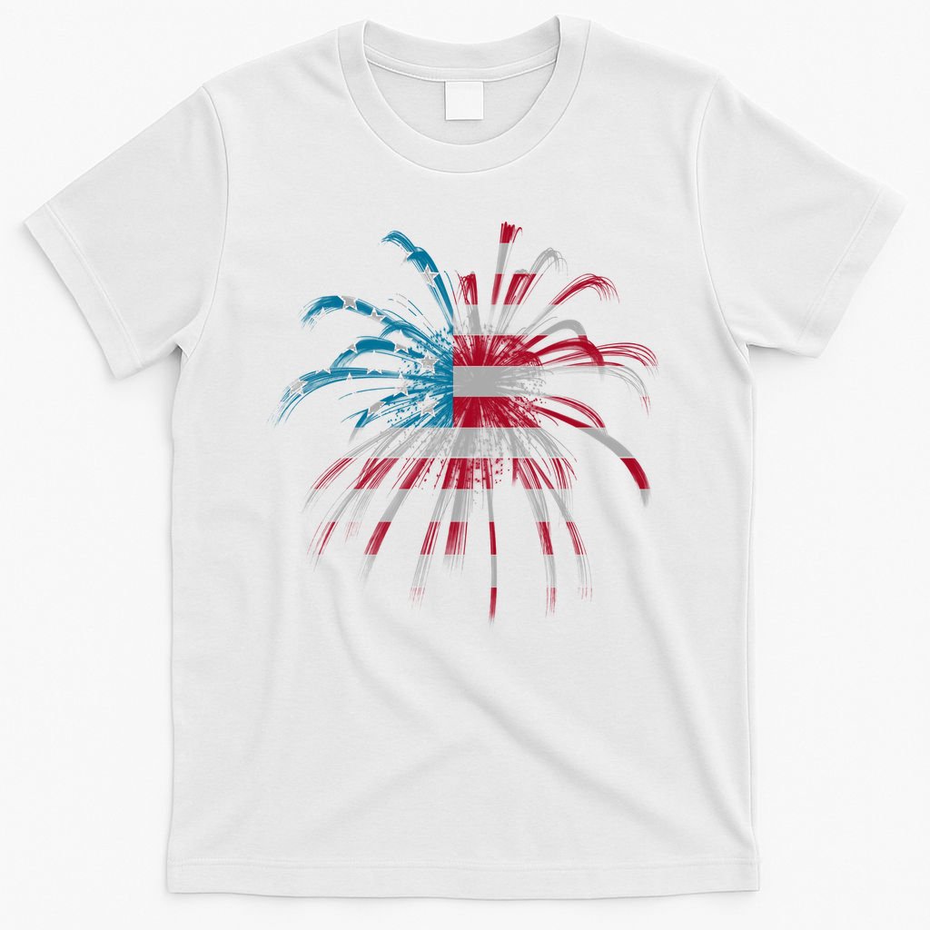 Usa Firework 4th Of July T-Shirt