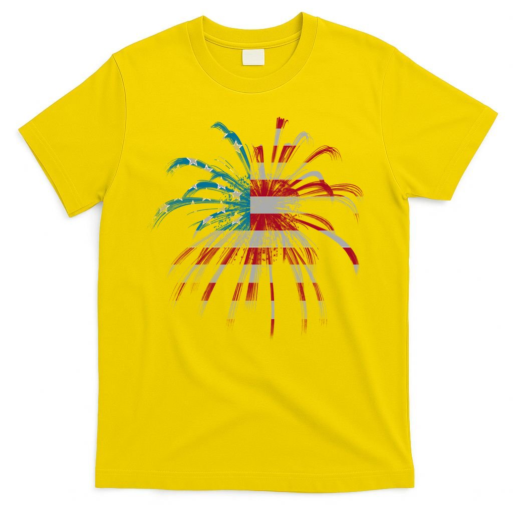Usa Firework 4th Of July T-Shirt