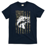 USA Flag Camo Camouflage Fish T-Shirt