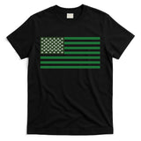 USA Flag Marijuana Cannabis Weed Styled T-Shirt