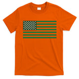 USA Flag Marijuana Cannabis Weed Styled T-Shirt