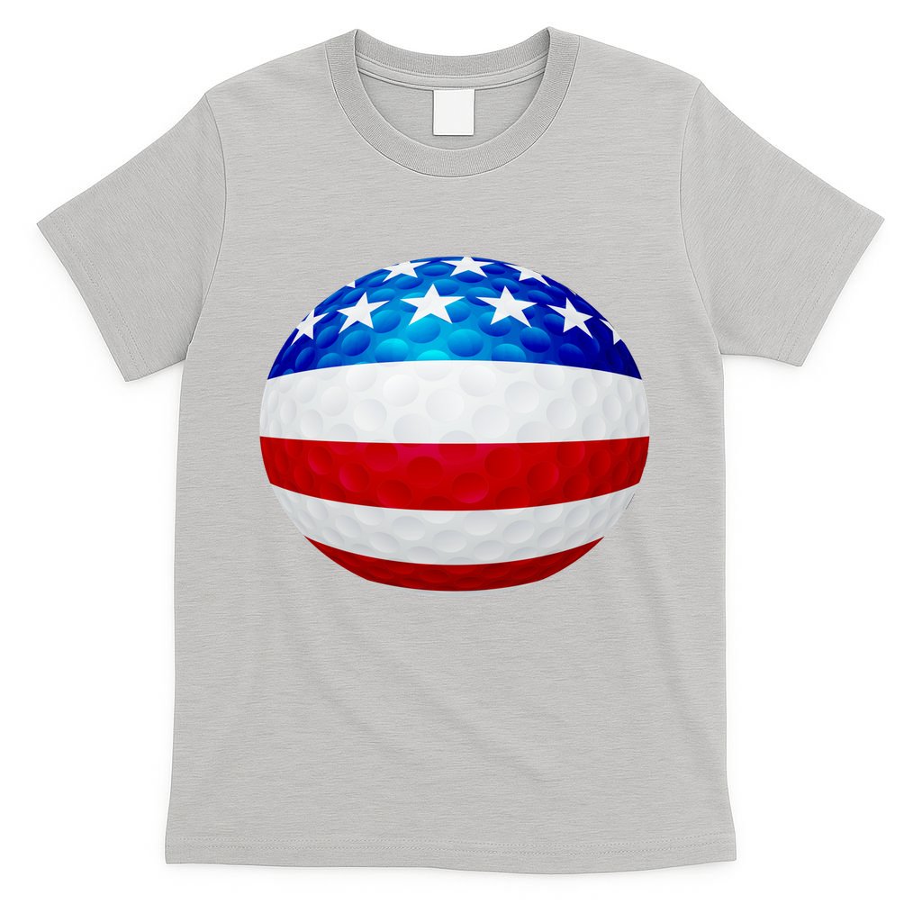 USA Golf Flag GolfBall T-Shirt