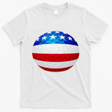 USA Golf Flag GolfBall T-Shirt