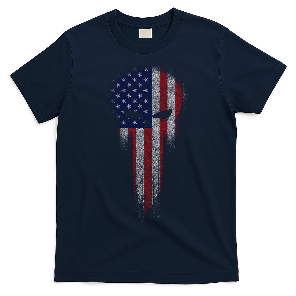 USA Grunge Skull T-Shirt