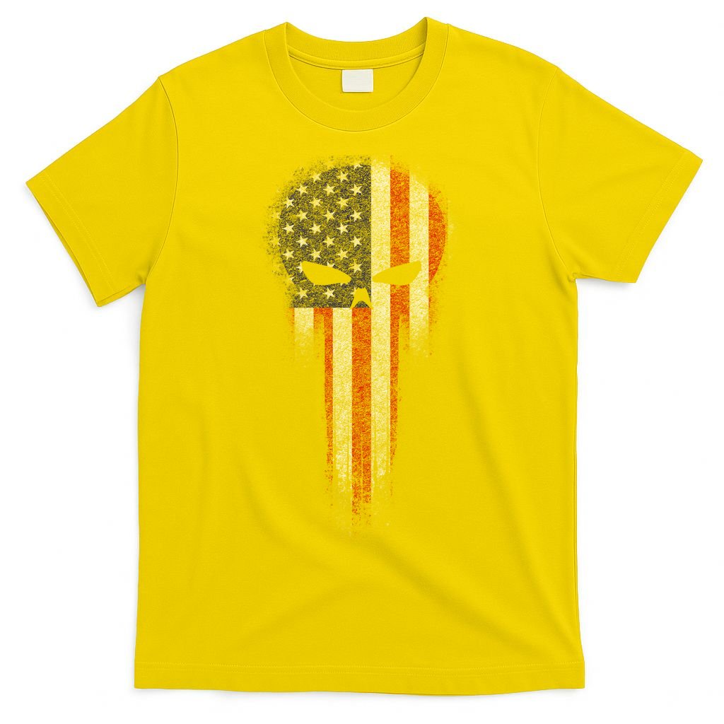 USA Grunge Skull T-Shirt
