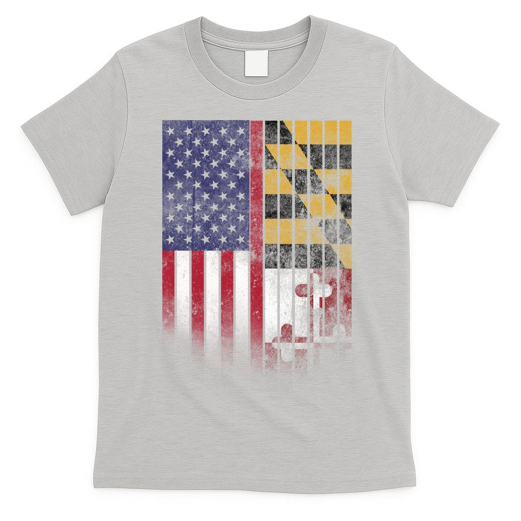 USA Maryland Flag T-Shirt