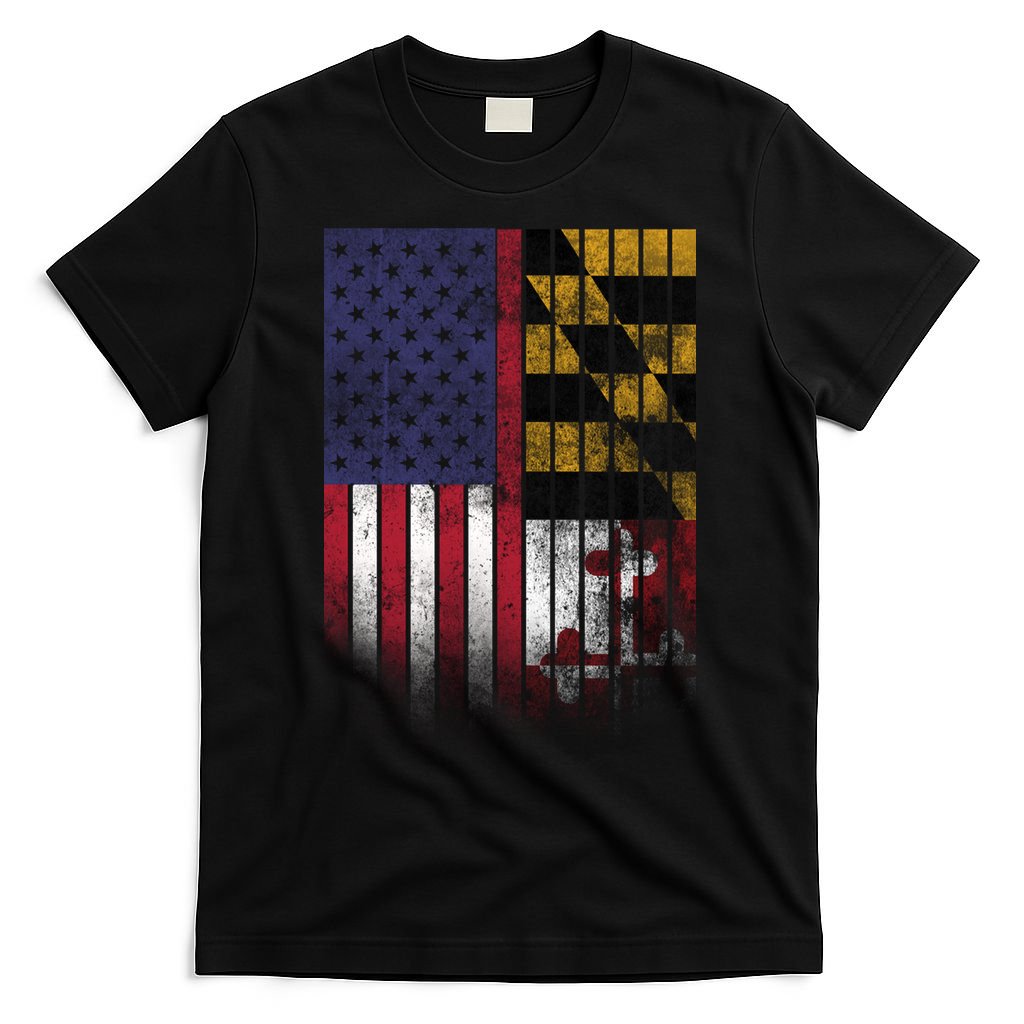 USA Maryland Flag T-Shirt