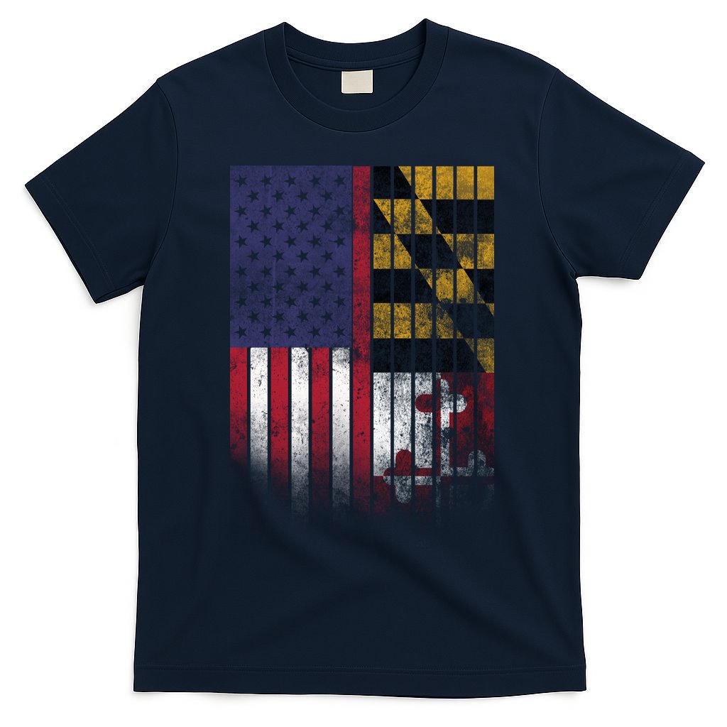 USA Maryland Flag T-Shirt