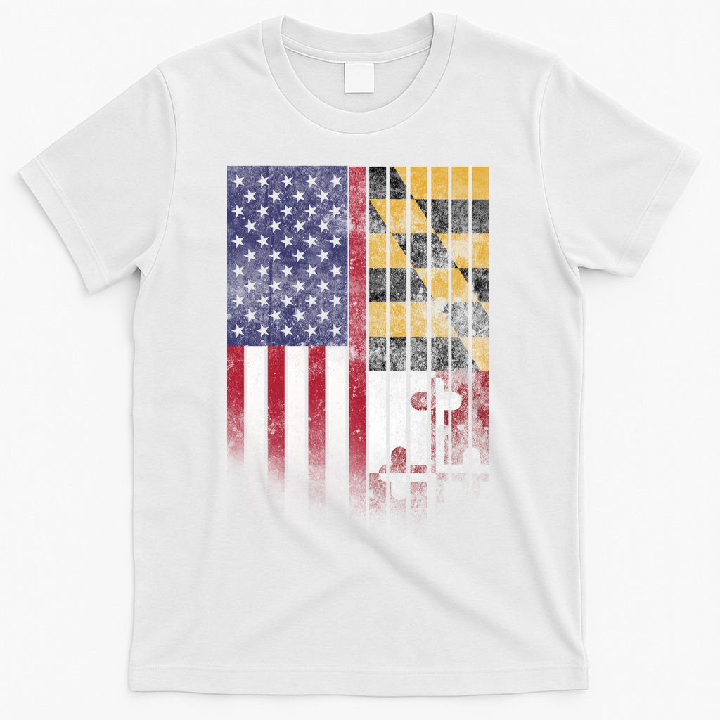 USA Maryland Flag T-Shirt