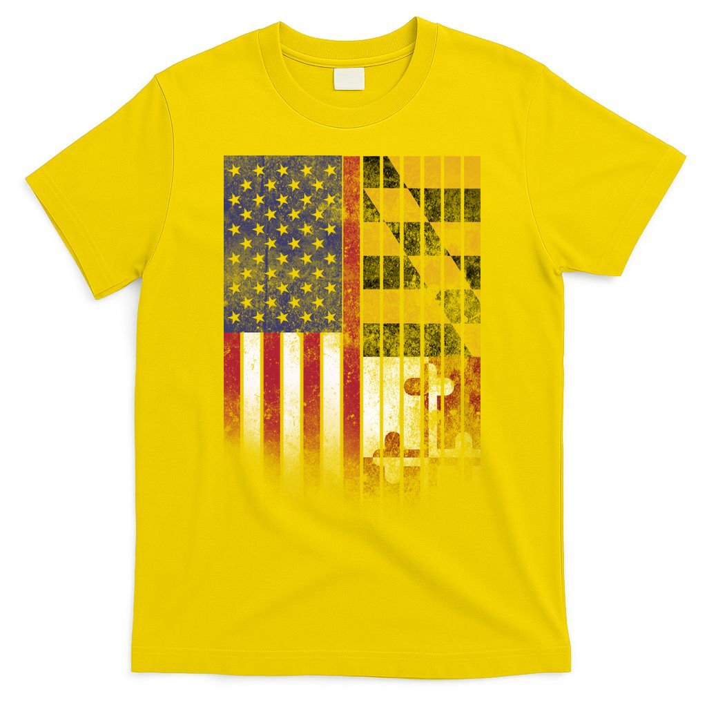USA Maryland Flag T-Shirt
