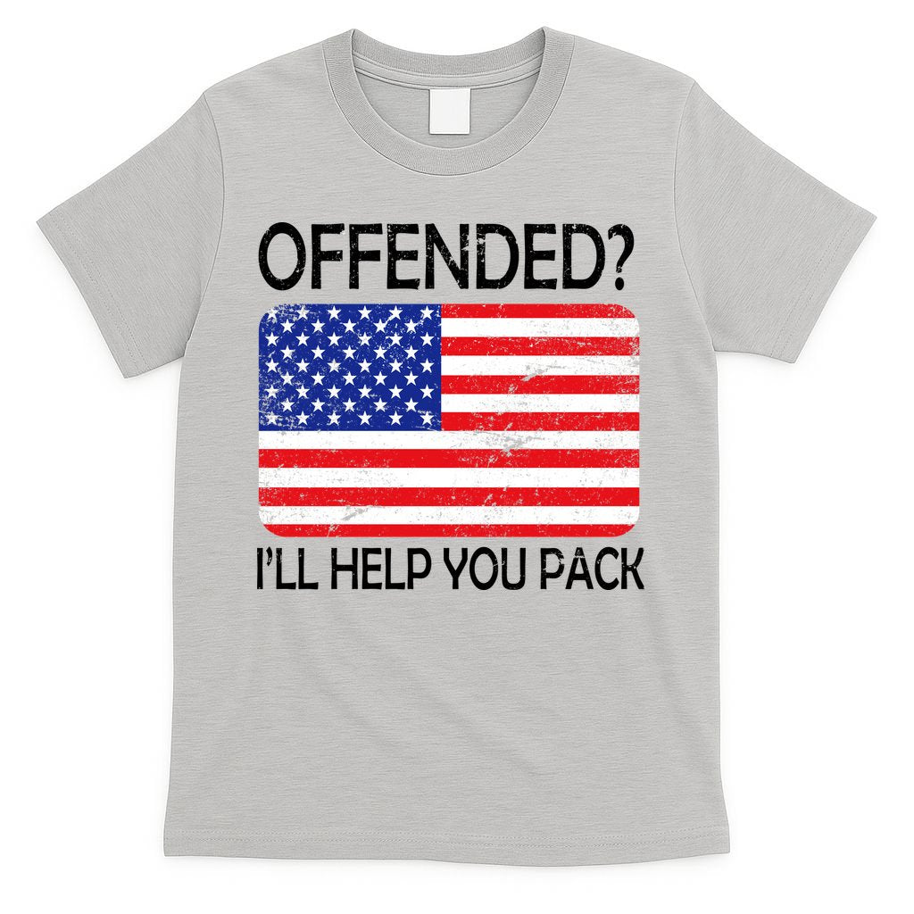 USA Offended I'll Help You Pack T-Shirt