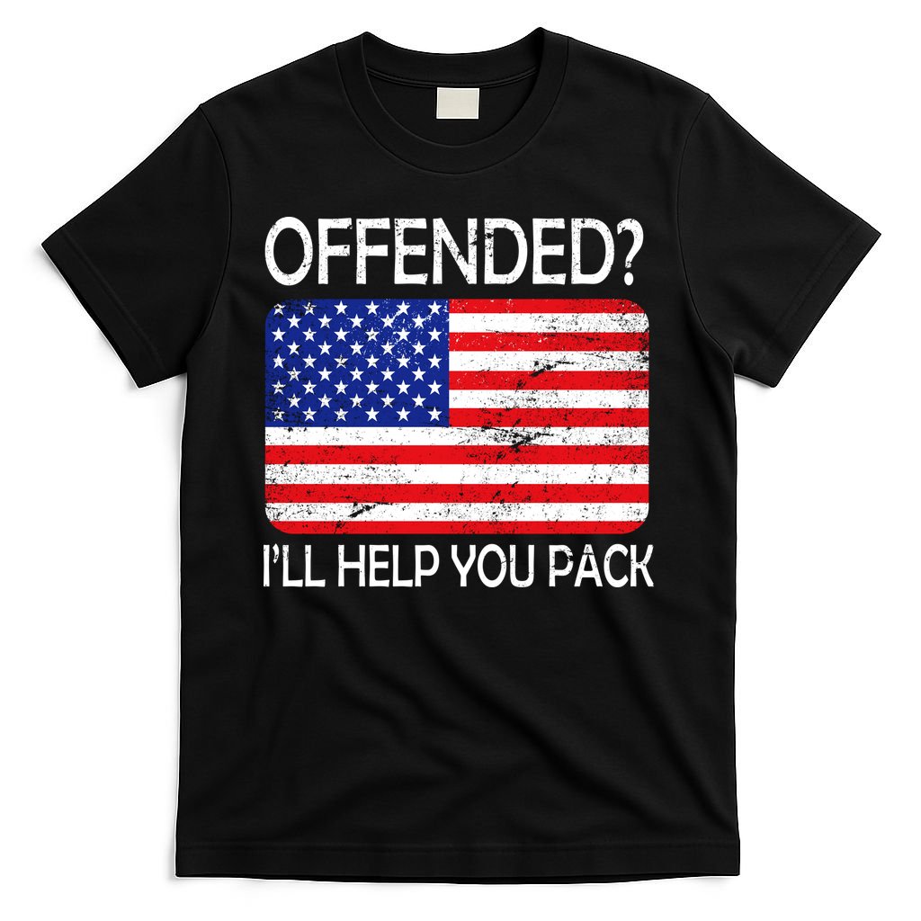 USA Offended I'll Help You Pack T-Shirt