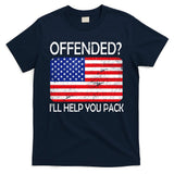 USA Offended I'll Help You Pack T-Shirt