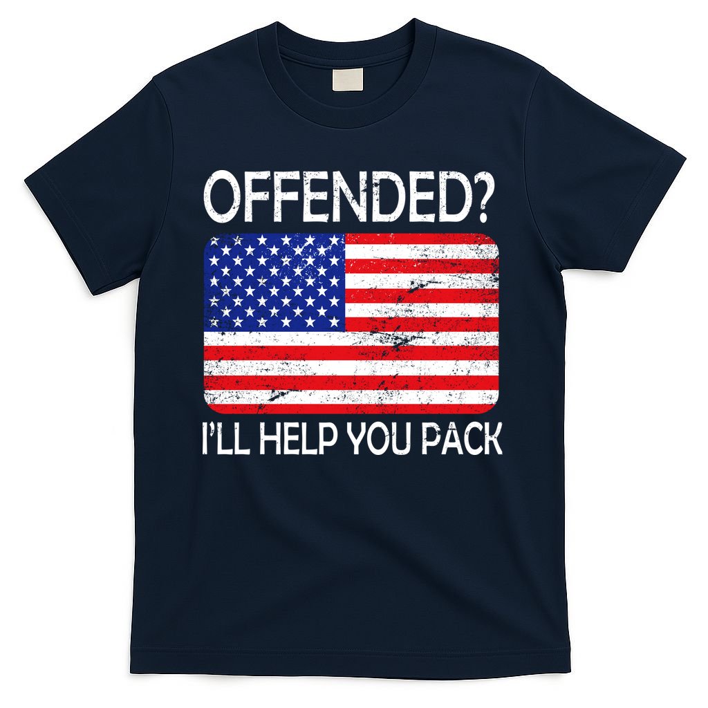USA Offended I'll Help You Pack T-Shirt