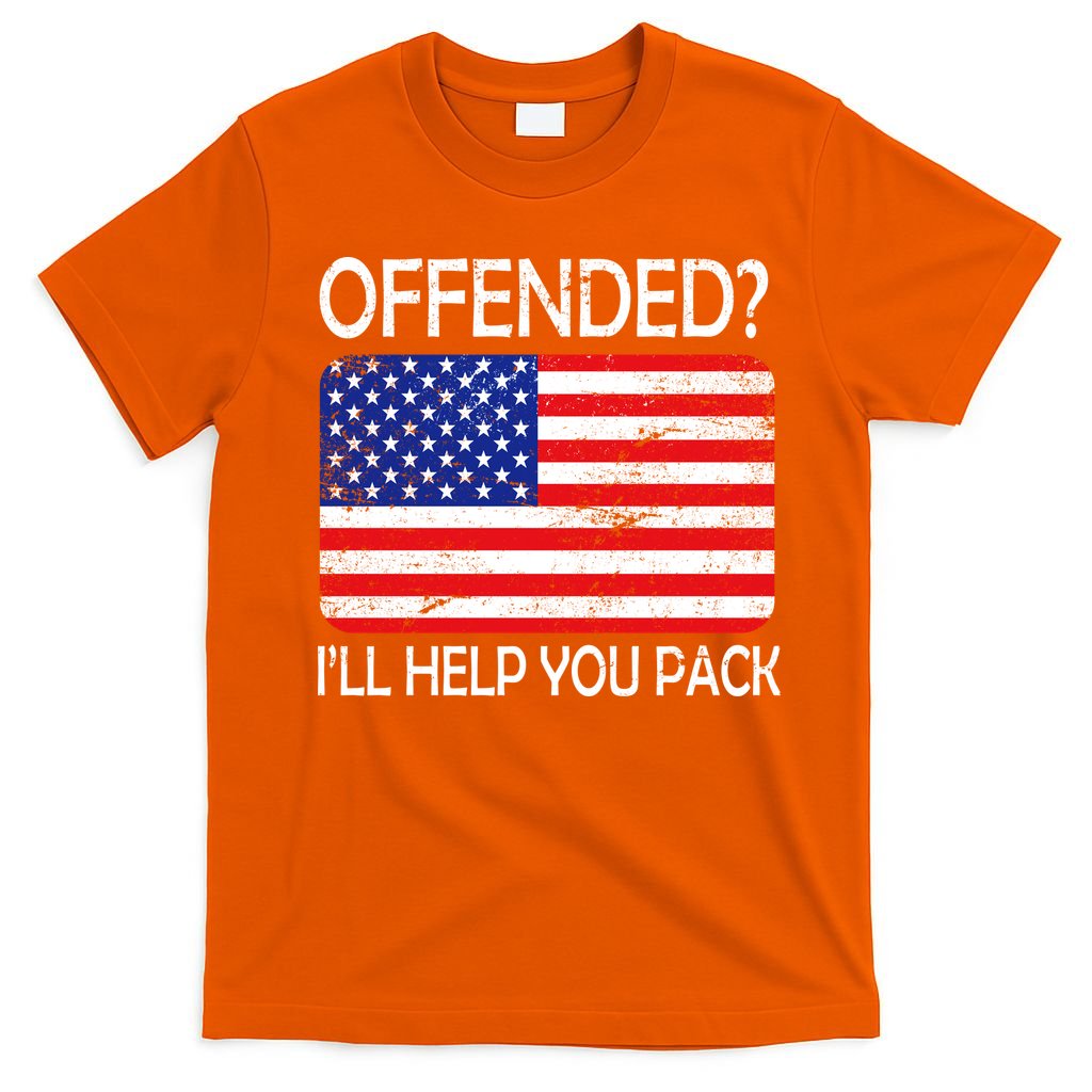 USA Offended I'll Help You Pack T-Shirt