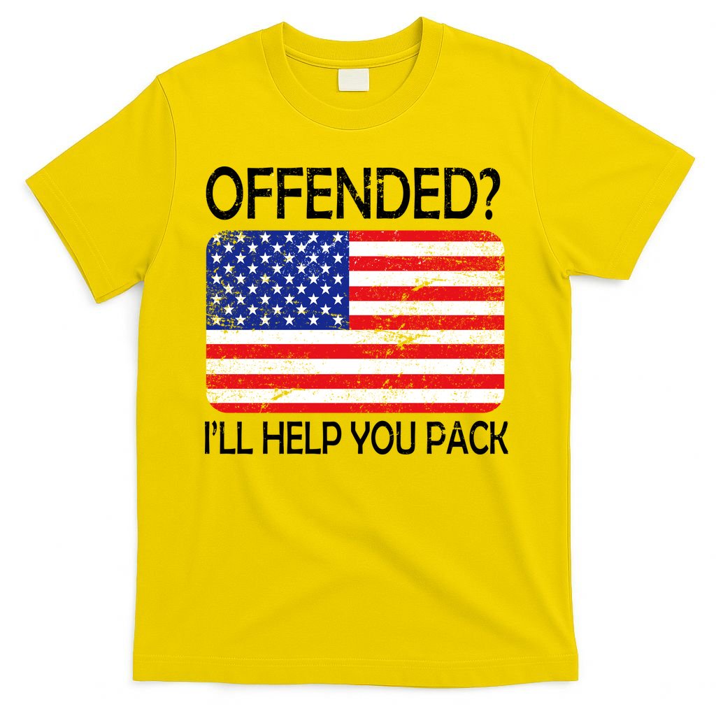 USA Offended I'll Help You Pack T-Shirt