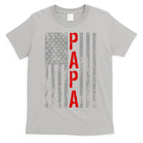 USA PAPA Retro Vintage Flag T-Shirt