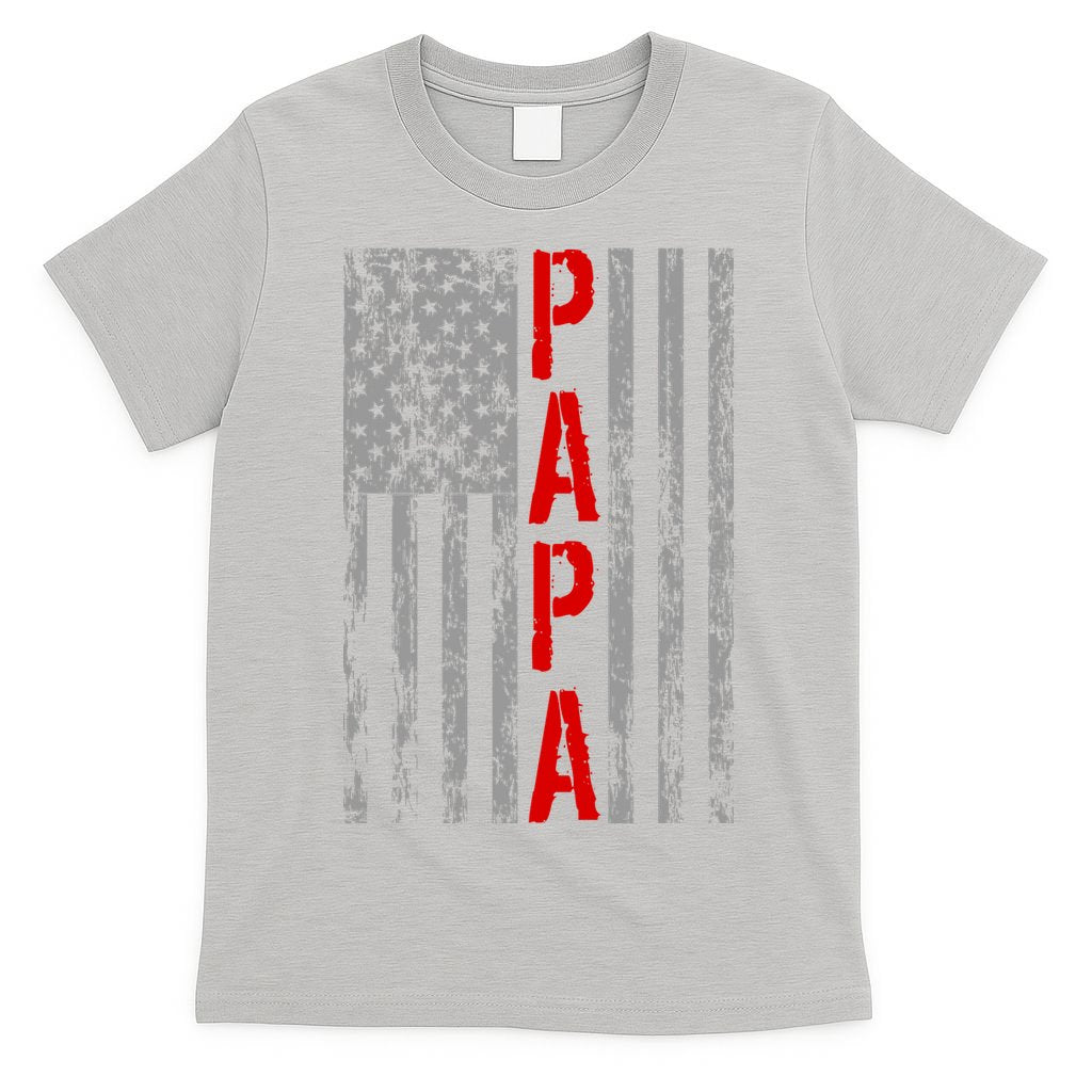 USA PAPA Retro Vintage Flag T-Shirt